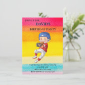 "FUSSBALL"-THEMEN BEGRÜSSEN GEBURTLICHE EINLADUNGE EINLADUNG (Stehend Vorderseite)