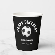 Fußball-Themen-Geburtstagsfeier Tassen Tischwäsche
