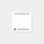 Fußball-Themennotizen Post-it Klebezettel (Vorderseite)