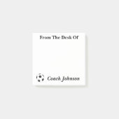Fußball - Themennotizen Post-it Klebezettel (Vorderseite)