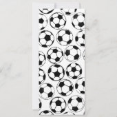 Fußball-Themenveranstaltung Einladung zum Geburtst (Rückseite)