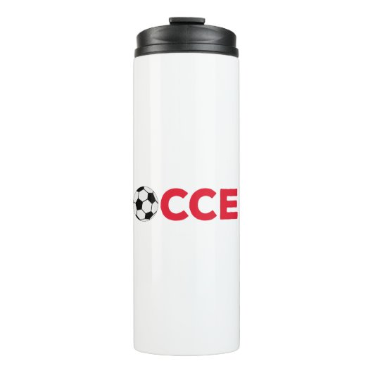 Fußball Thermosbecher (Vorderseite)