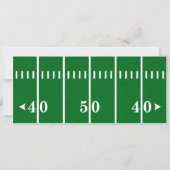 Fußball-Ticket 1. Geburtstag Einladung (Rückseite)