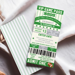 Fußball-Ticket Einladung zum Geburtstag