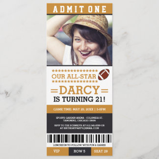 Fußball Ticket Geburtstag Einladungen