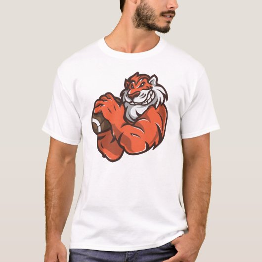 Fußball-Tiger T-Shirt (Vorderseite)