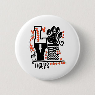 Fußball Tigers Pfote Mom Schulgeist Button