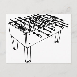 Fußball - Tischfußball Postkarte