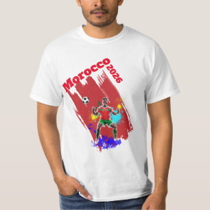 Fußball-Tor-Feier Marokko-Flagge 2026 T-Shirt