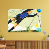Fußball-Torballer Leinwanddruck (Insitu (Wohnzimmer))