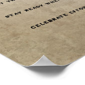 Fußball-Torhüter-Creed-Monogramm-Pergament Poster (Ecke)