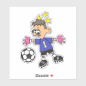 Fußball-Torhüter, kundenspezifisch geschnitten Vin Aufkleber (Blatt)