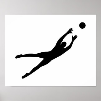 Fußball-Torhüter Poster
