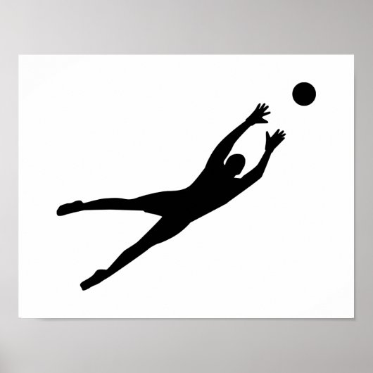 Fußball-Torhüter Poster (Vorne)