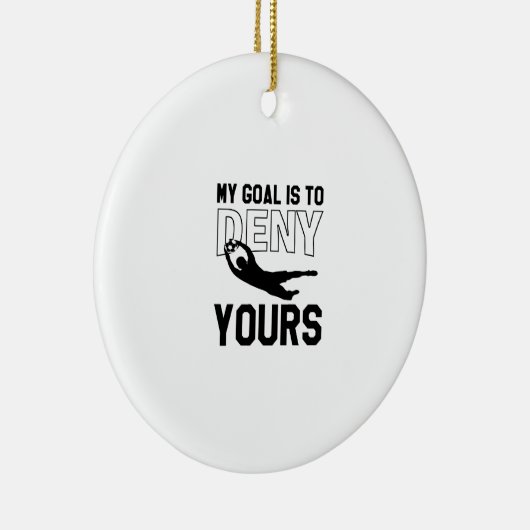 Fußball-Tormann Keramikornament (Rechts)