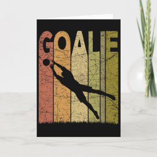 Fußball Torwart Vintage Fußball Torhüter Retro Fuß Karte