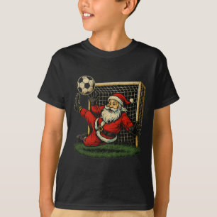 Fußball Torwart Weihnachtsmann Weihnachten Sport J T-Shirt