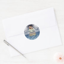 Fußball Touchdown Geburtstagsparty Danke