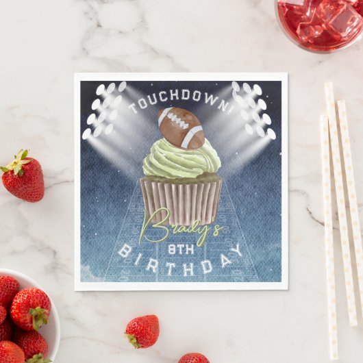 Fußball Touchdown Geburtstagsparty Serviette (Beispiel)