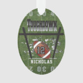Fußball-Touchdown Ornament (Vorderseite)