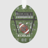 Fußball-Touchdown Ornament (Rückseite)
