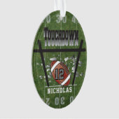 Fußball-Touchdown Ornament (Vorderseite)