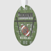 Fußball-Touchdown Ornament (Vorderseite)
