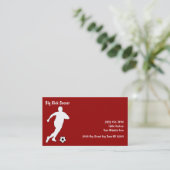 Fußball trägt Visitenkarten zur Schau Visitenkarte (Stehend Vorderseite)