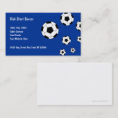 Fußball trägt Visitenkarten zur Schau Visitenkarte (Vorne/Hinten)