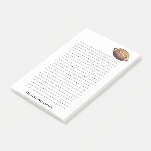 Fußball-Trainer addieren Namen 4 x 6 Post-it Klebezettel (angewinkelt)