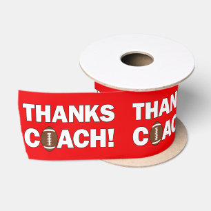 Fußball-Trainer DANK COACH Sportgeschenk Wrapper Satinband