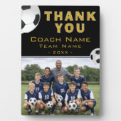 Fußball Trainer Dank Teamfoto  Fotoplatte (Vorderseite)