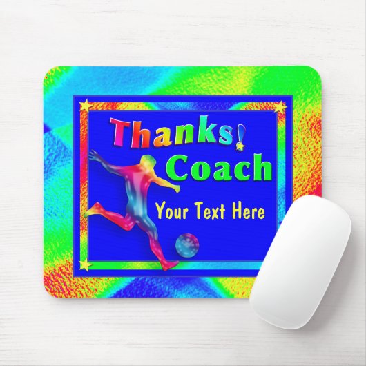 Fußball-Trainer danken Ihnen Mousepad (Mit Mouse)