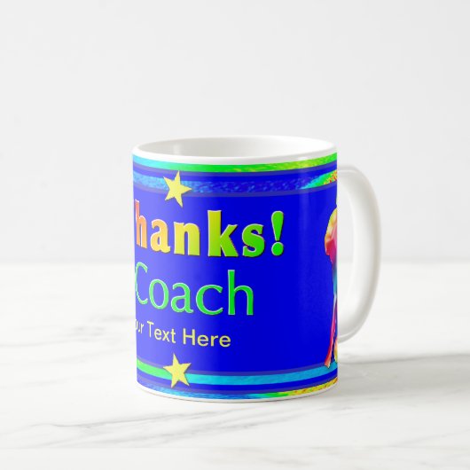 Fußball-Trainer danken Ihnen Tasse (VorderseiteRechts)