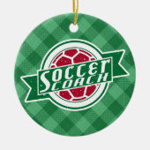 Fußball-Trainer-Dekoration Keramikornament (Vorne)