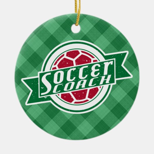 Fußball-Trainer-Dekoration Keramikornament (Vorne)