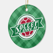 Fußball-Trainer-Dekoration Keramikornament (Links)