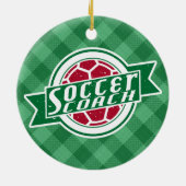 Fußball-Trainer-Dekoration Keramikornament (Hinten)