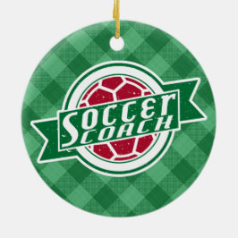 Fußball-Trainer-Dekoration Keramikornament