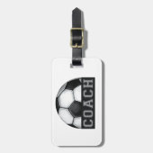 Fußball-Trainer Gepäckanhänger (Vorderseite vertikal)