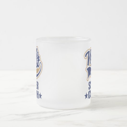 Fußball-Trainer-Geschenk Mattglastasse (Mittel)