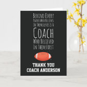 Fußball-Trainer-Karten Danke Weihnachten Manager Karte (Gelbe Blume)