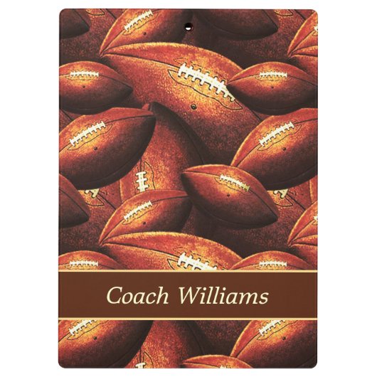 Fußball-Trainer Klemmbrett (Rückseite)