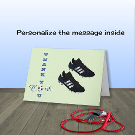 Fußball-Trainer Moderne Sportarten Dank Karte