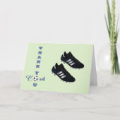 Fußball-Trainer Moderne Sportarten Dank Karte (Vorderseite)