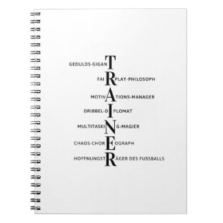 Fußball-Trainer Notizblock