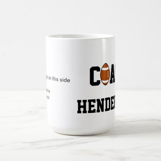 Fußball-Trainer personalisiert Kaffeetasse (Mittel)