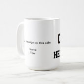 Fußball-Trainer personalisiert Kaffeetasse (Vorderseite Links)