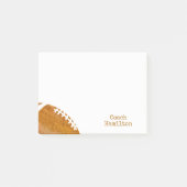 Fußball-Trainer personalisiert vom Schreibtisch Post-it Klebezettel (Vorderseite)