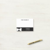 Fußball-Trainer-personalisiertes Trendy modernes Post-it Klebezettel (Auf Schreibtisch)